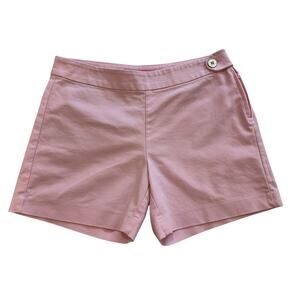 Lilly Pulitzer Baby Pink Mid Rise Shorts w Gold Button Size 4